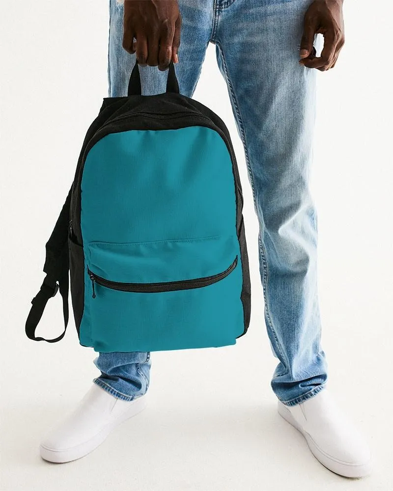 Shaded Cyan Canvas Backpack | C100M0Y25K30