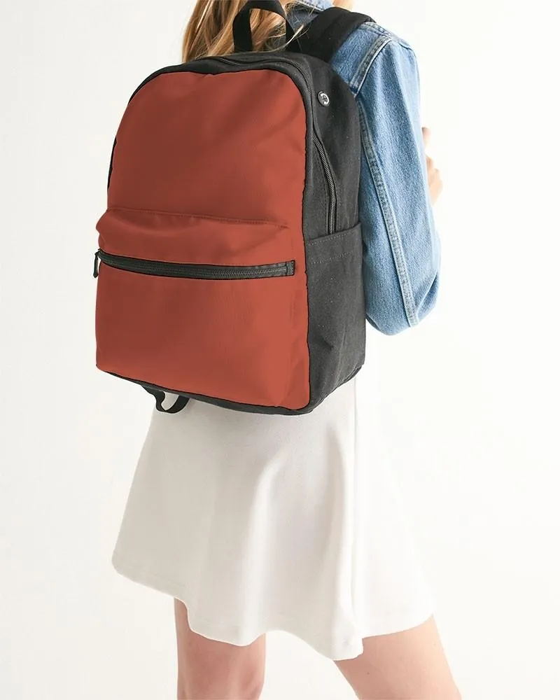 Shaded Midtone Red Canvas Backpack | C0M80Y80K30