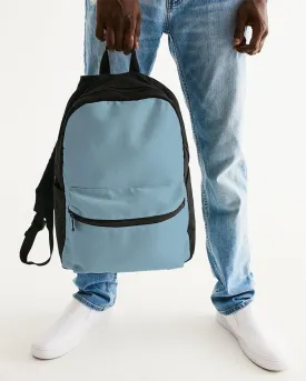 Shaded Pale Pastel Cyan Gray Canvas Backpack | C30M0Y0K30