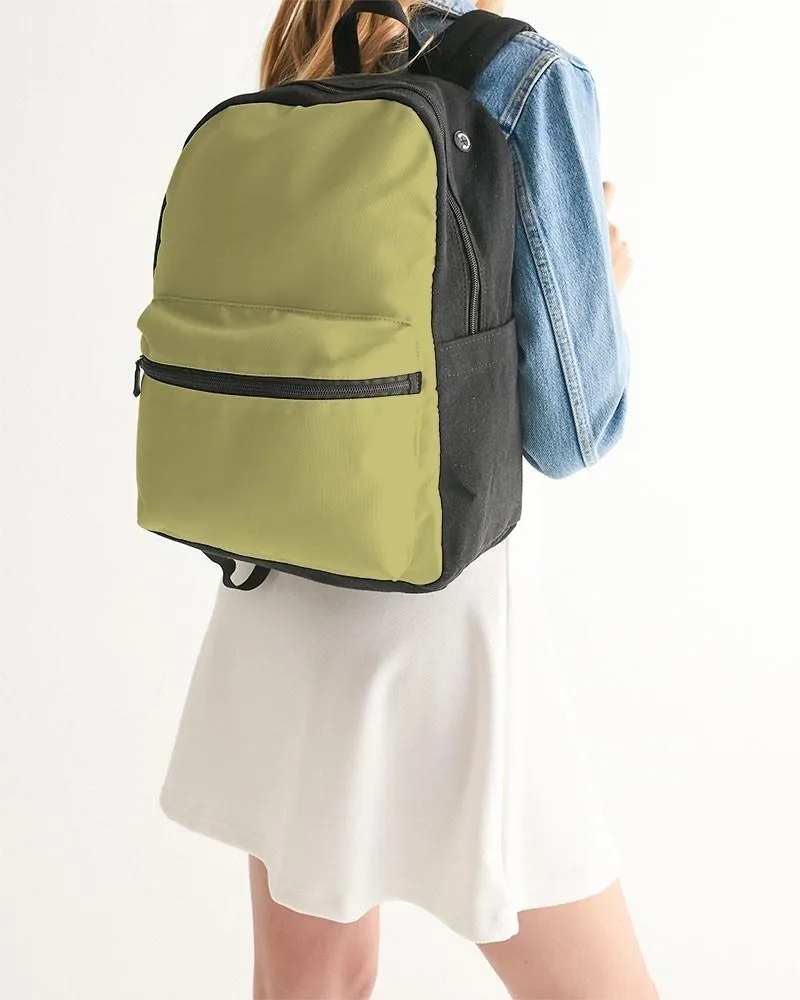 Shaded Pastel Yellow Canvas Backpack | C0M0Y60K30