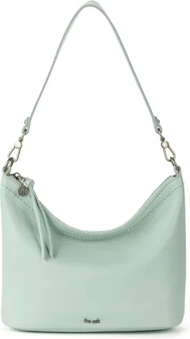 The Sak Jasmine Small Hobo Bag - Premium Leather Women's Purse for Everyday & Travel - Mini Hobo Shoulder Handbag With Zipper Closure & Pockets - Aqua