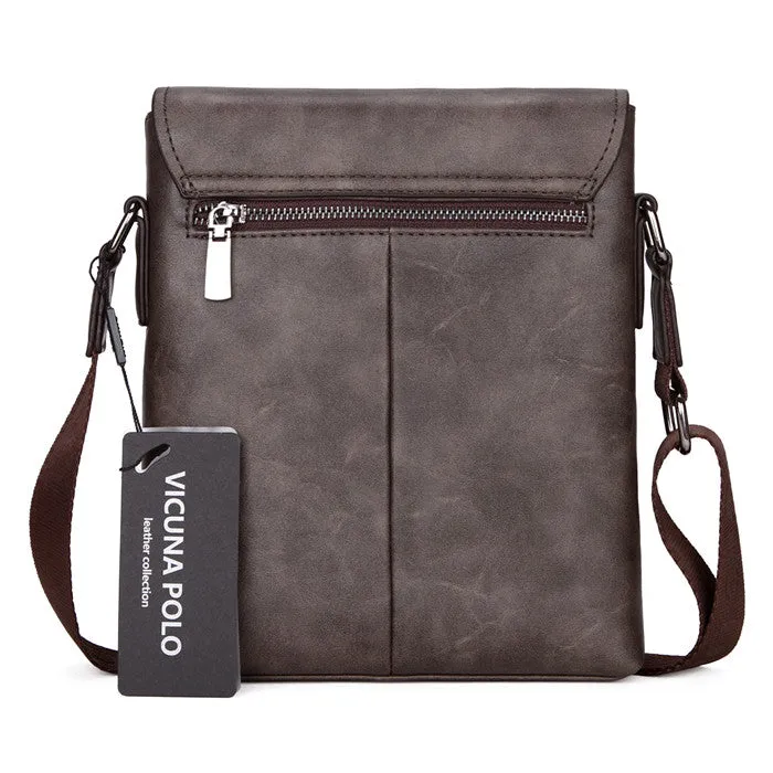 Vicuna Polo Vintage Leather Bag - Brown