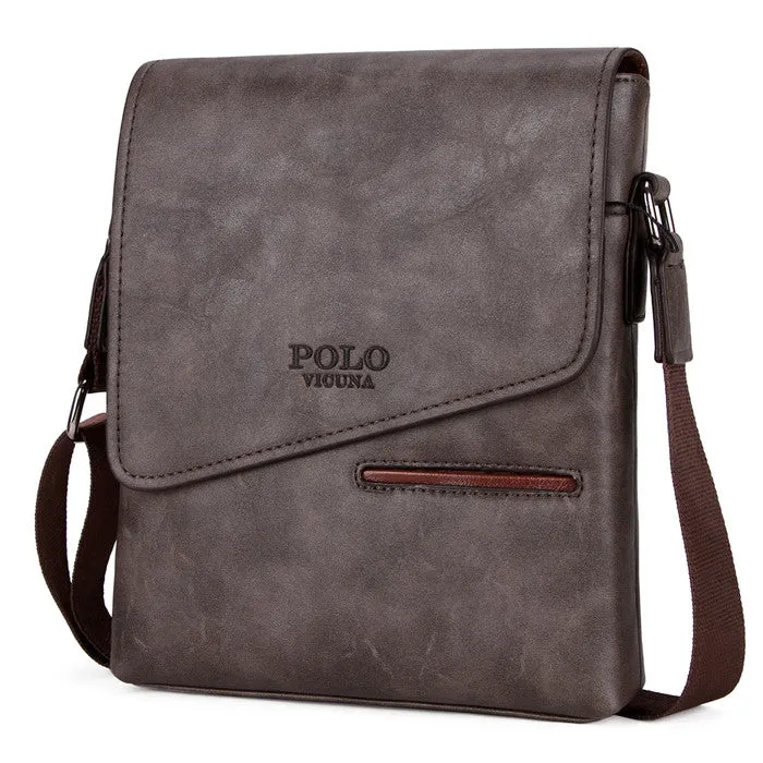 Vicuna Polo Vintage Leather Bag - Brown