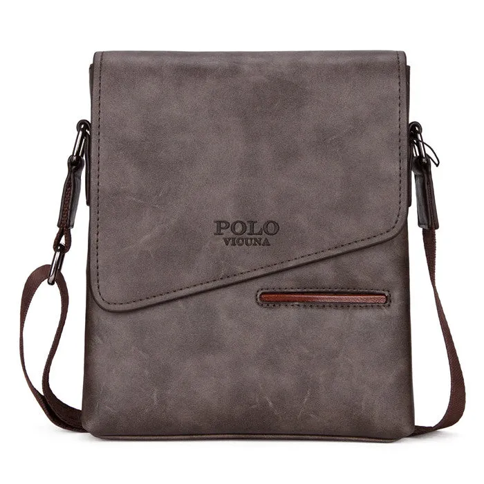Vicuna Polo Vintage Leather Bag - Brown