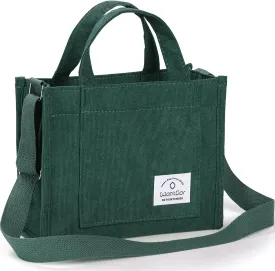 WantGor Tote Bag for Women, Corduroy Crossbody Bags Shoulder Handbag Small Satchel Hobo Bag Purse