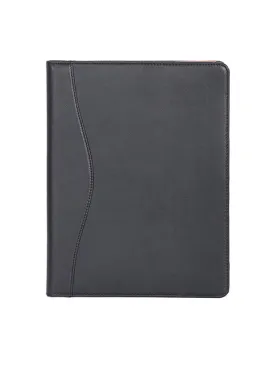 Zip Around Soft Plunge Leather Padfolio